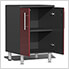 6-Piece Cabinet System with Channeled Worktop in Ruby Red Metallic