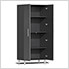 6-Piece Garage Cabinet Kit with Bamboo Worktop in Graphite Grey Metallic