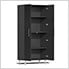 6-Piece Cabinet System with Bamboo Worktop in Midnight Black Metallic