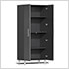 5-Piece Garage Cabinet System with Bamboo Worktop in Graphite Grey Metallic