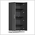 7-Piece Cabinet System with Bamboo Worktop in Graphite Grey Metallic