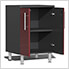 8-Piece Workstation System with Bamboo Worktops in Ruby Red Metallic