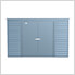 Select 10 x 4 ft. Storage Shed in Blue Grey