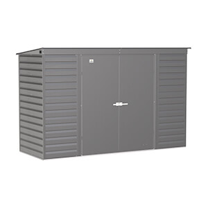 Select 10 x 4 ft. Storage Shed in Charcoal