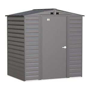 Select 6 x 5 ft. Storage Shed in Charcoal