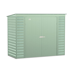 Select 8 x 4 ft. Storage Shed in Sage Green