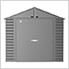 Select 8 x 6 ft. Storage Shed in Charcoal