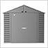 Select 8 x 8 ft. Storage Shed in Charcoal