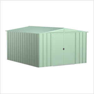 Classic 10 x 12 ft. Storage Shed in Sage Green