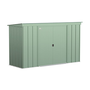 Classic 10 x 4 ft. Storage Shed in Sage Green