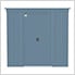 Classic 6 x 4 ft. Storage Shed in Blue Grey