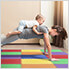Rainbow Interlocking Foam Flooring (6-Pack)