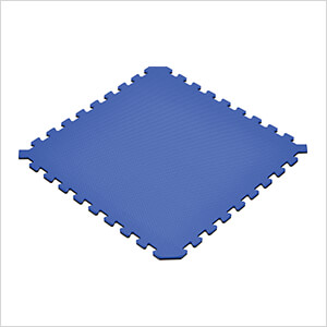 Truly Reversible Black and Blue Interlocking Foam Flooring (6-Pack)