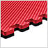 Truly Reversible Black and Red Interlocking Foam Flooring (4-Pack)