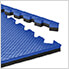 Truly Reversible Black and Blue Interlocking Foam Flooring (4-Pack)