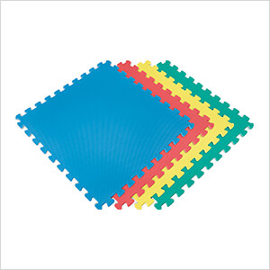 Multi-Color Interlocking Foam Flooring (4-Pack)