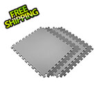 Norsk-Stor Reversible Black and Grey Interlocking Foam Flooring (4-Pack)