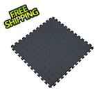 Norsk-Stor Black 18.3 in. x 18.3 in. x 0.25 in. PVC Floor Tiles - Raised Coin Pattern