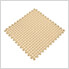 Beige 18.3 in. x 18.3 in. x 0.25 in. PVC Floor Tiles - Raised Coin Pattern