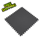 Norsk-Stor Black 18.3 in. x 18.3 in. x 0.25 in. PVC Floor Tiles - Rhino-Tec Pattern