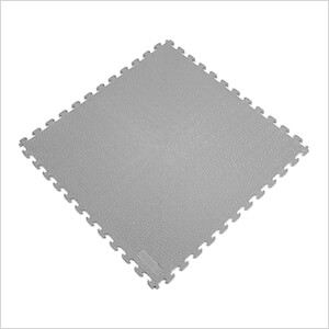 Dove Grey 18.3 in. x 18.3 in. x 0.25 in. PVC Floor Tiles - Rhino-Tec Pattern