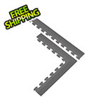 Norsk-Stor Metallic Graphite PVC Floor Trim and Border Kit
