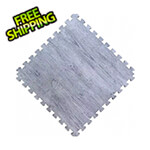 Norsk-Stor Reversible Stone Grey and Black Interlocking Foam Flooring (4-Pack)