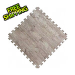Norsk-Stor Reversible Driftwood and Black Interlocking Foam Flooring (4-Pack)