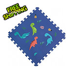 Norsk-Stor Reversible Dinosaur Design Interlocking Foam Flooring (4-Pack)