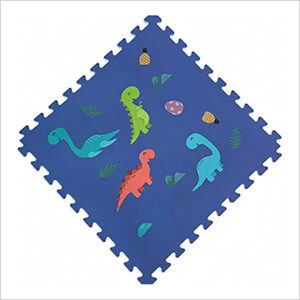 Reversible Dinosaur Design Interlocking Foam Flooring (4-Pack)