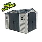 DuraMax Woodbridge 10.5' x 8' Apex Vinyl Shed with Foundation Kit