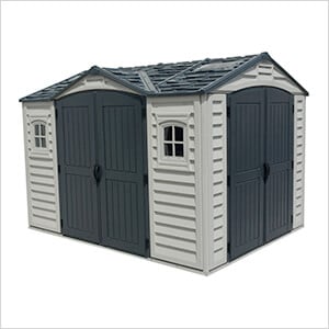 Woodbridge 10.5' x 8' Apex Vinyl Shed with Foundation Kit