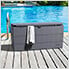 Cedar Grain 110 Gallon Outdoor Deck Box - Grey