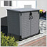 Storeaway 850L Resin Horizontal Storage Shed - Grey