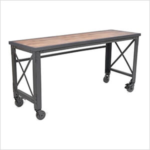 72" X 24" Rolling Work Table