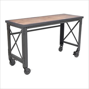 62" X 24" Rolling Work Table