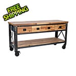 DuraMax 72" Industrial Metal and Wood Workbench with Drawers