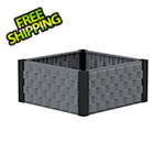DuraMax Square Garden Bed - Grey and Black
