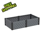 DuraMax Rectangle Garden Bed - Grey and Black