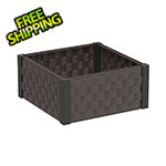 DuraMax Square Garden Bed - Brown and Black