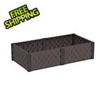 DuraMax Rectangle Garden Bed - Brown and Black