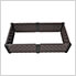 Rectangle Garden Bed - Brown and Black