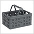 Foldable Crate / Basket in Yellow and Grey