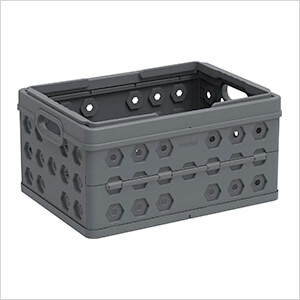 Foldable Crate / Basket in Grey