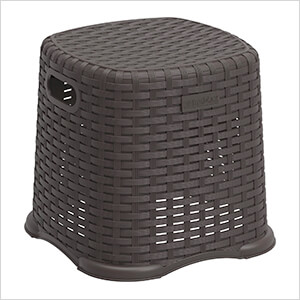 Rattan 11-Inch Step Stool