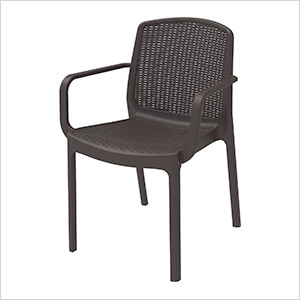 Rattan Armchair - Brown