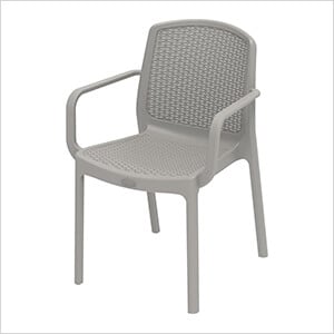 Rattan Armchair - Grey