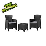 DuraMax Cedarrattan Sofa Duo Set - Black