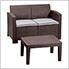 Cedarrattan Medium Sofa Set - Brown