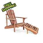 All Things Cedar Adirondack Chair and Ottoman